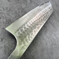 Anryu B2 stainless clad hammered Bunka 170mm : blade only
