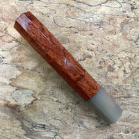 Custom Japanese Knife handle (wa handle) for 165-210 -  Bubinga and blonde horn