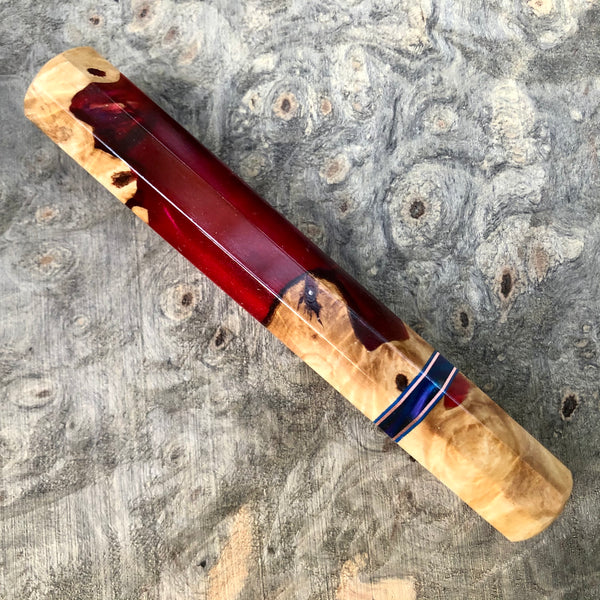 Custom Japanese Knife handle (wa handle) - Box Elder hybrid