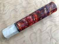 Custom Japanese Knife handle (wa handle) - Dyed Box Elder