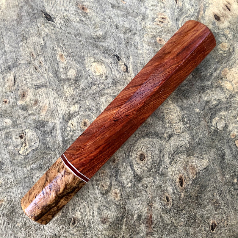 Custom Japanese Knife handle (wa handle) - Siamese Rosewood