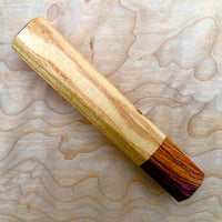 Custom Japanese Knife handle (wa handle)  for 165-210mm  - American chestnut and cocobolo