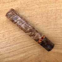 Custom Japanese Knife handle (wa handle) - Maple Burl and spalted maple