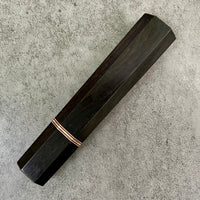 Custom Japanese Knife handle (wa handle)  for 165-210mm  -  African Blackwood and copper