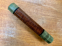 Custom Japanese Knife handle (wa handle) - Ringed Gidgee with quilted maple