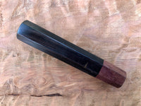 Custom Japanese Knife Handle - African Blackwood and Katalox