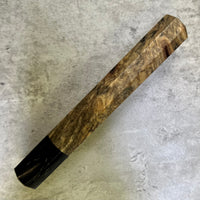 Custom Japanese Knife handle (wa handle)  for 240mm - Buckeye burl and horn