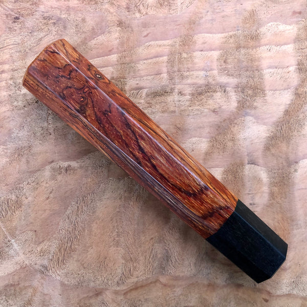 Custom Japanese Knife handle (wa handle)  for 165-210mm  - Cocobolo and ebony