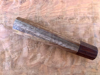 Custom Japanese Knife Handle - Walnut with slight curl