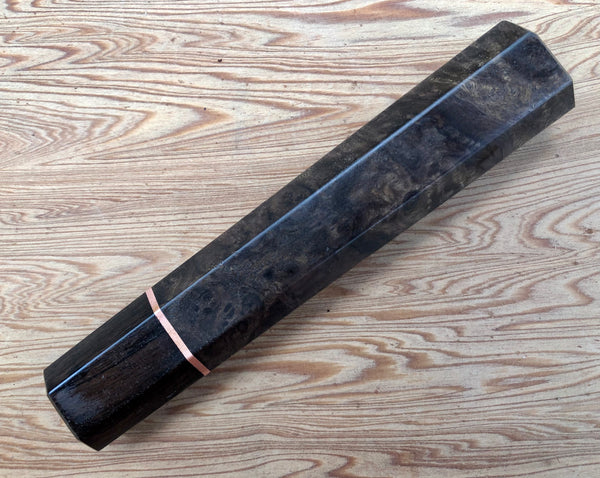 Custom Japanese Knife handle (wa handle)  for 240mm - Canxan Negro Burl