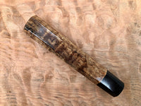 Custom Japanese Knife Handle - Spalted maple and horn