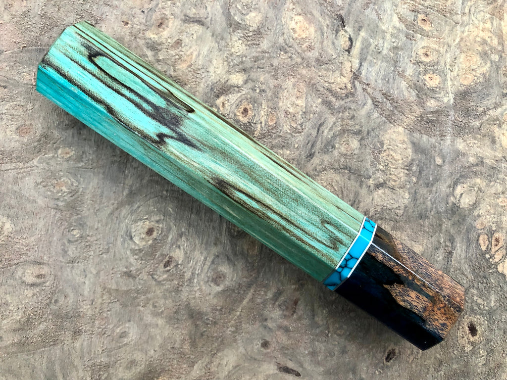 Japanese Box Handle Custom Japanese Knife handle (wa handle) for 240mm - Box elder – Sugi ...