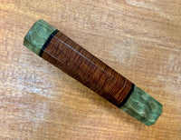 Custom Japanese Knife handle (wa handle) - Ringed Gidgee with quilted maple