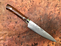 Takeshi Saji VG10 Damascus Ironwood 130mm petty chef knife