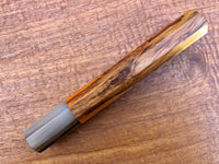 Custom Japanese Knife handle (wa handle)  for 240mm - Siamese Rosewood and blonde horn