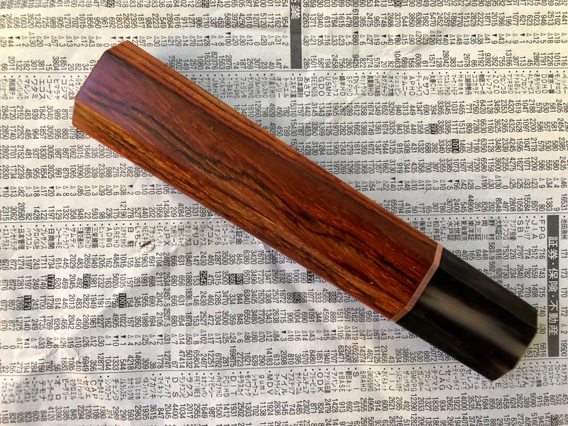 Custom Japanese Knife handle (wa handle) for 165-210mm - Cocobolo and horn