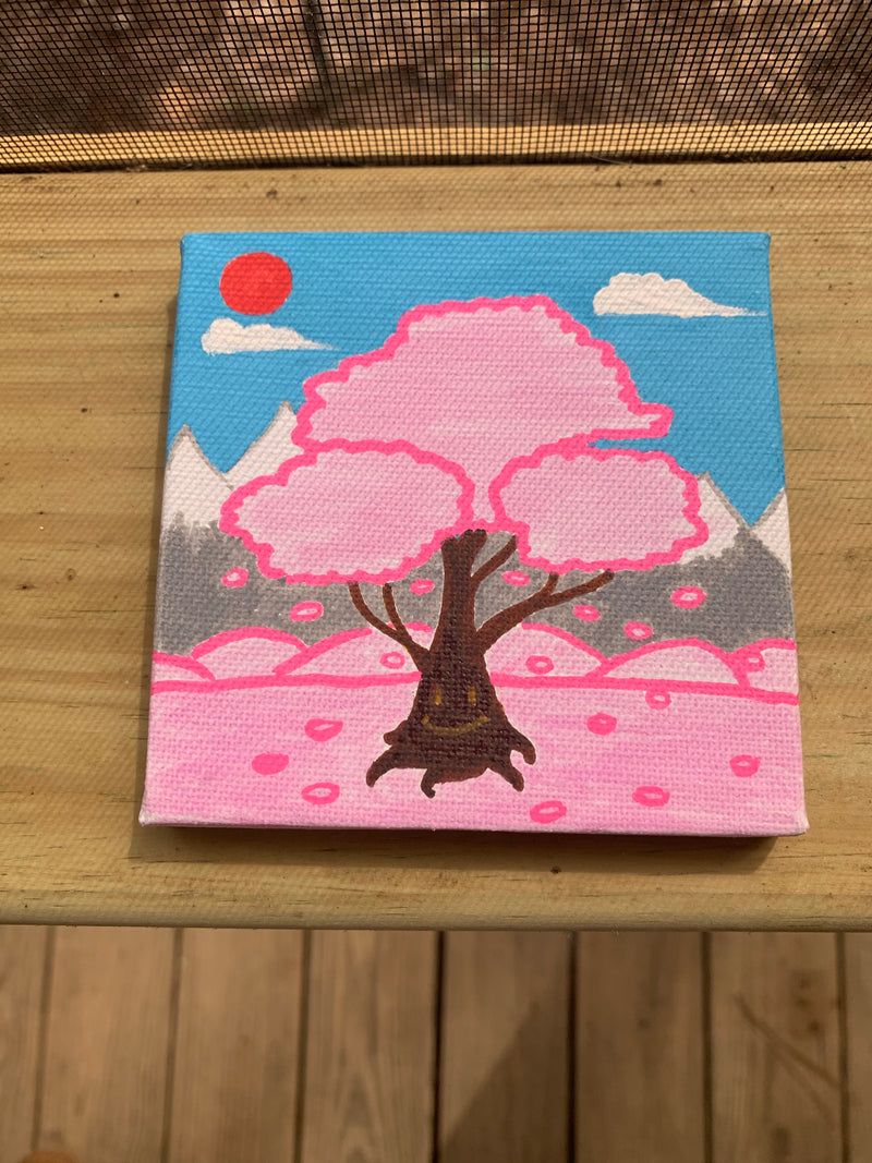 Anika - Painting Pink Tree