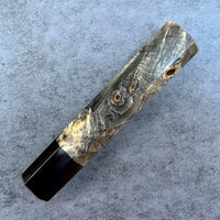 Custom Japanese Knife handle (wa handle)  for 165-210mm:  Buckeye burl and horn