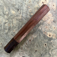Custom Japanese Knife handle (wa handle)  for 165-210mm  -  curly black walnut and wenge