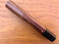 Custom Japanese Knife handle (wa handle)  for 240mm - Honduran Rosewood, stone and horn