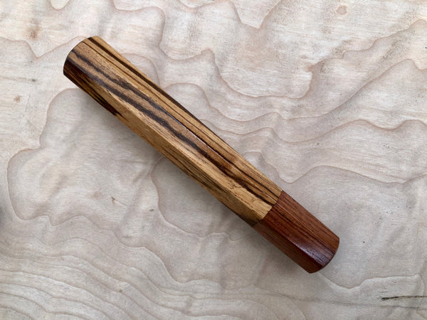 Custom Japanese Knife Handle (Wa Handle) - Zebrawood