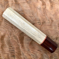 Custom Japanese Knife handle (wa handle) for 165-210mm : American Holly and Rosewood