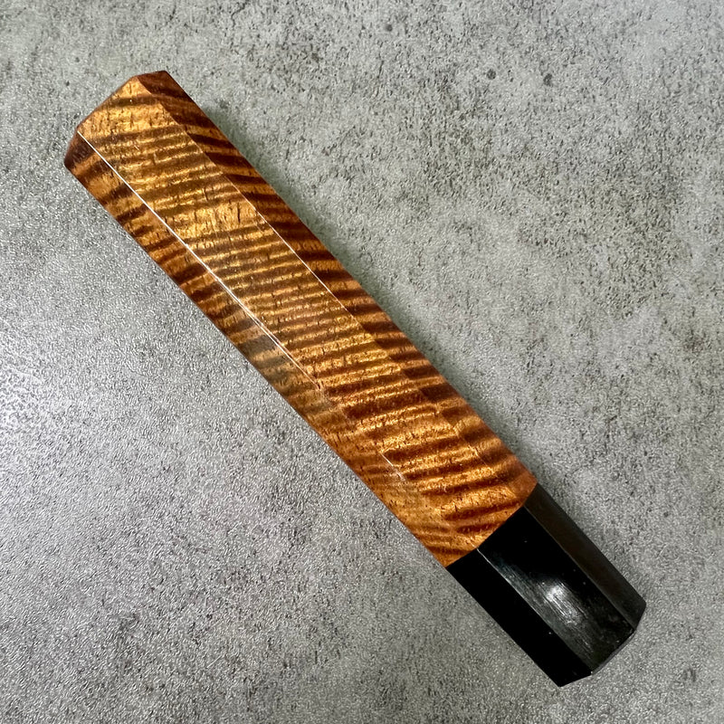 Custom Japanese Knife handle (wa handle)  for 240mm -  Koa and horn