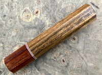 Custom Japanese Knife handle (wa handle) for 165-210mm : Shedua and rosewood