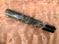 Custom Japanese Knife Handle - Buckeye burl and Horn