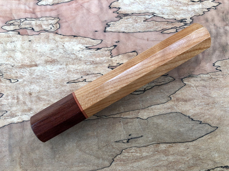 Custom Japanese Knife Handle - Cherry and rosewood