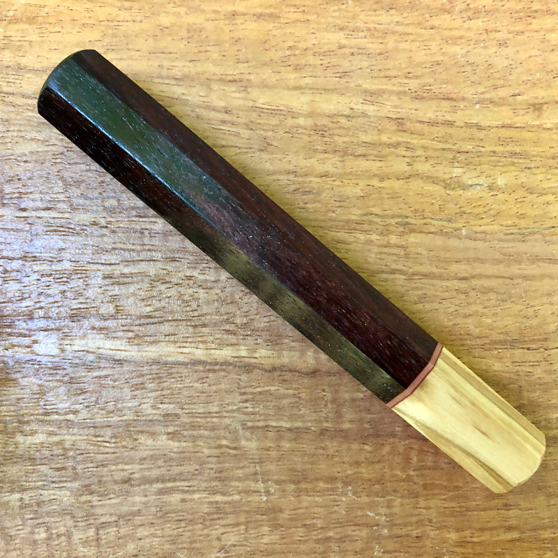 Custom Japanese Knife handle (wa handle) - Rosewood and olive