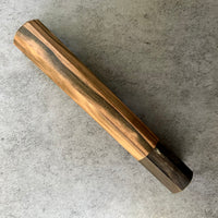 Custom Japanese Knife handle (wa handle)  for 240mm -  Mun Ebony and horn