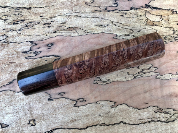 Custom Japanese Knife Handle (Wa Handle) - Sequoia Burl