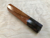 Custom Japanese Knife Handle (Wa Handle) - Yucatán Rosewood and Wenge