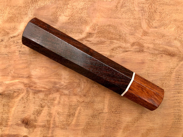 Custom Japanese Knife Handle (Wa Handle) - East Indies Rosewood